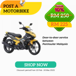 Motorcycle Shipment: Door to Door  (Peninsular Malaysia)